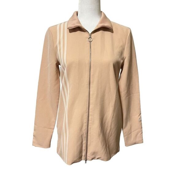 Adidas Jacket Size XSmall Pink Zip-Up Long-Sleeve Lined - Picture 2 of 12
